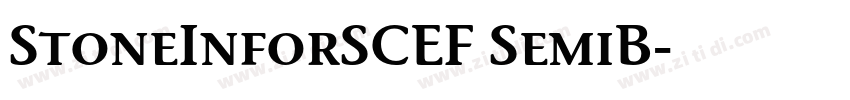 StoneInforSCEF SemiB字体转换